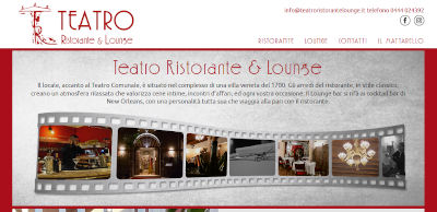 Sito www.teatroristorantelounge.it